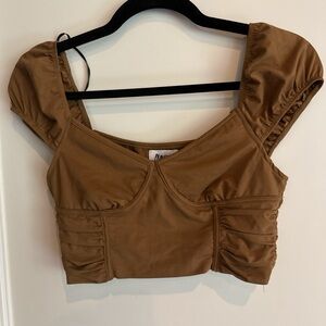 Brown Princess Polly crop top